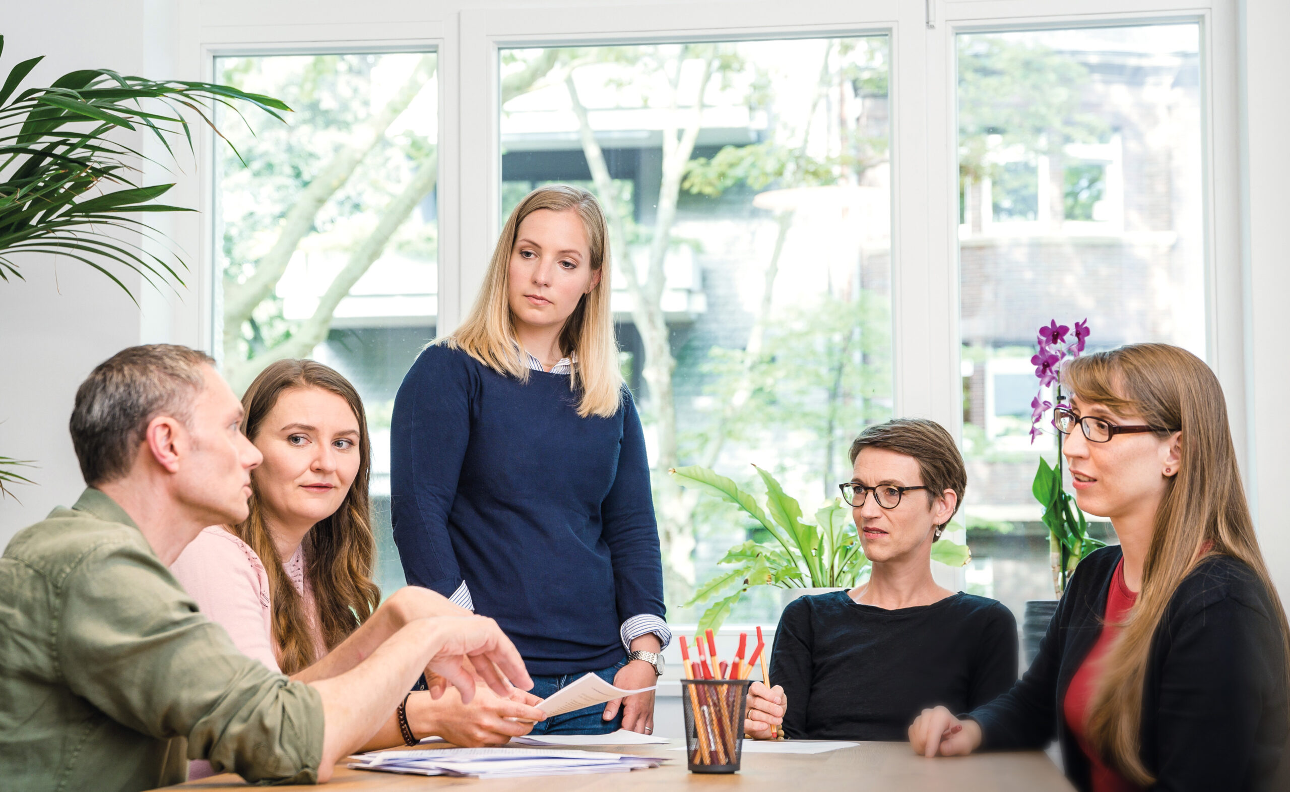 Das Team der Wortgefährt*innen im Meeting
