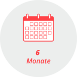 6_Monate Piktogramm "6 Monate": ein Kalender